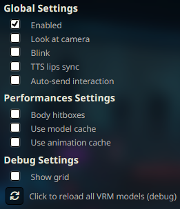 Configurações globais da UI